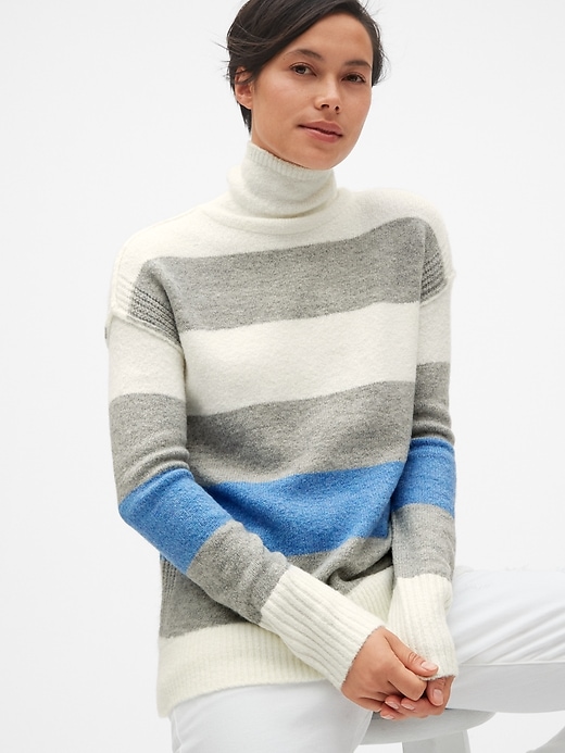 Image number 1 showing, Brushed Turtleneck Pullover Sweater