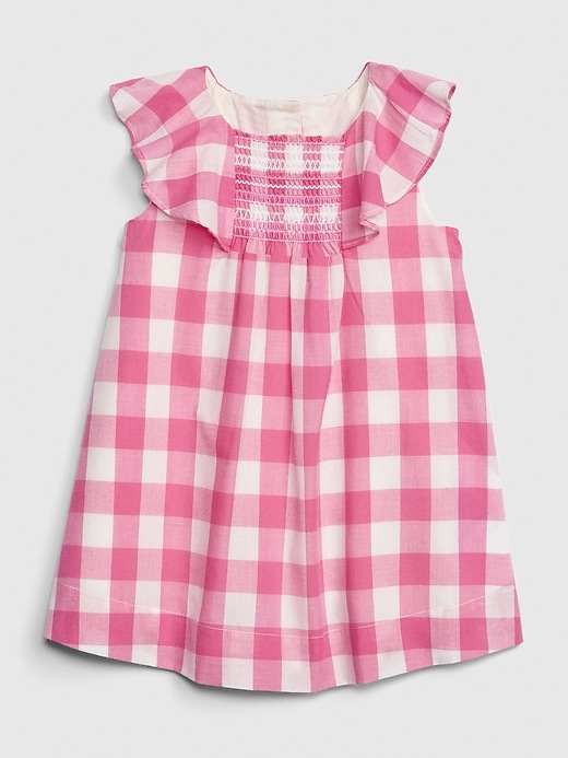 Image number 1 showing, Baby Gingham Flutter Dress