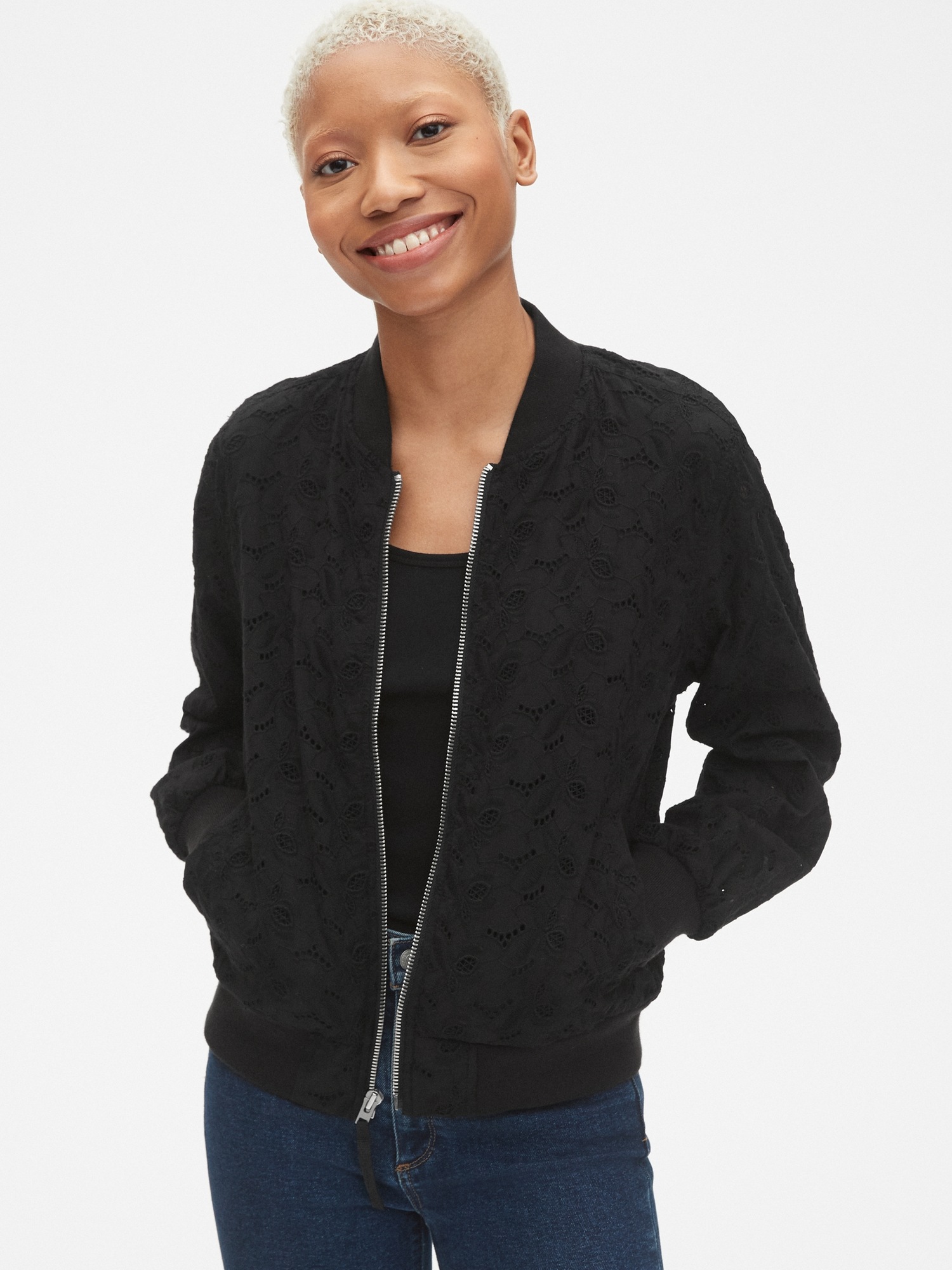 Bomber jacket womens gap hotsell