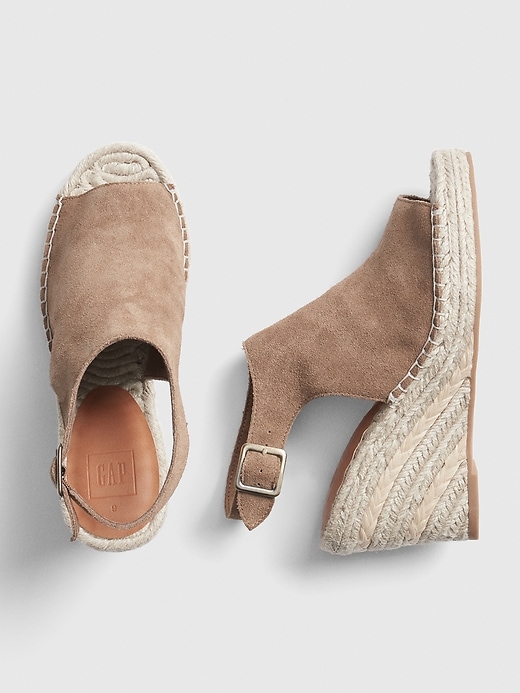 Suede Espadrille Wedges Gap