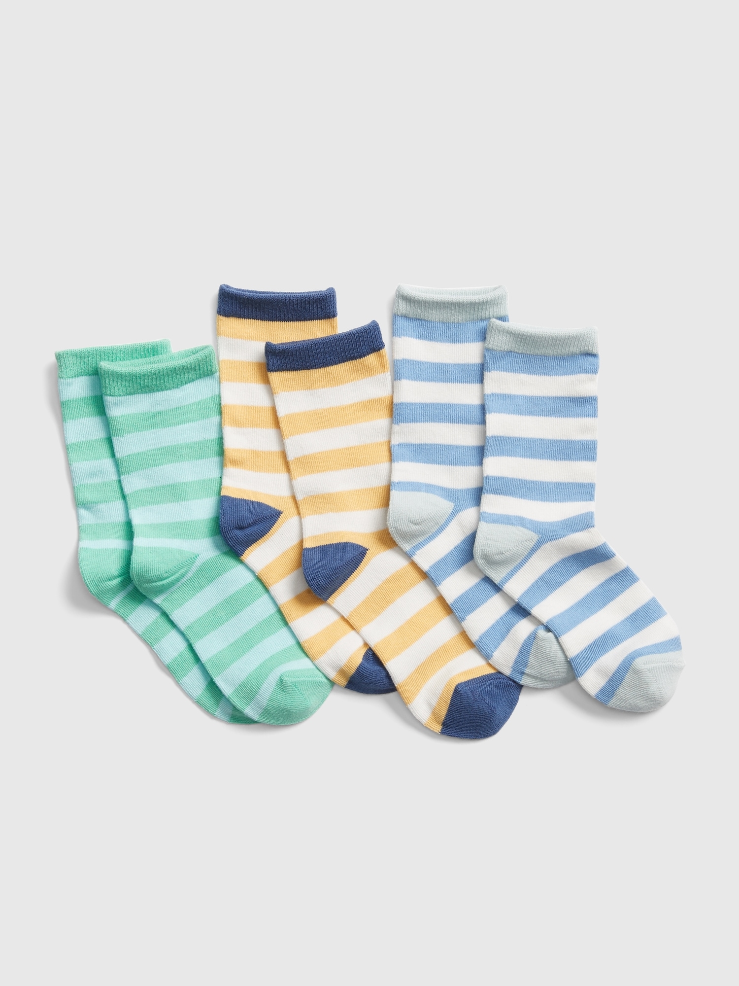 Kids Stripe Crew Socks (3-Pack) | Gap