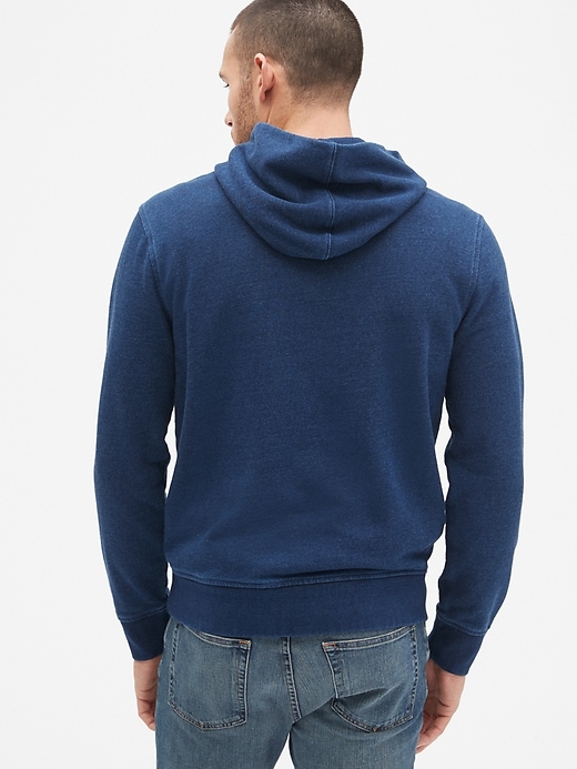 Indigo Pullover Hoodie in French Terry | Gap