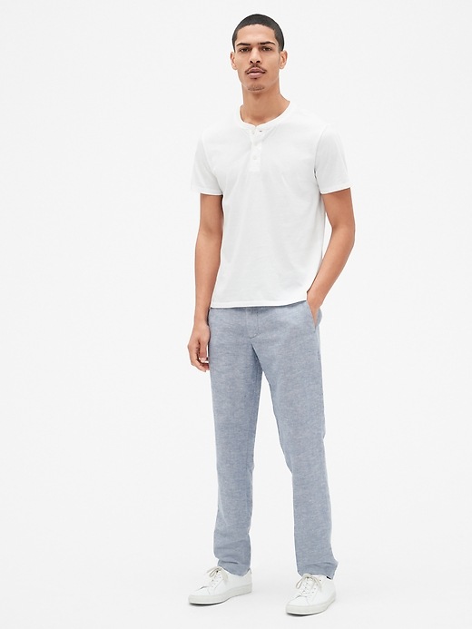 Image number 3 showing, Linen Khakis in Slim Fit
