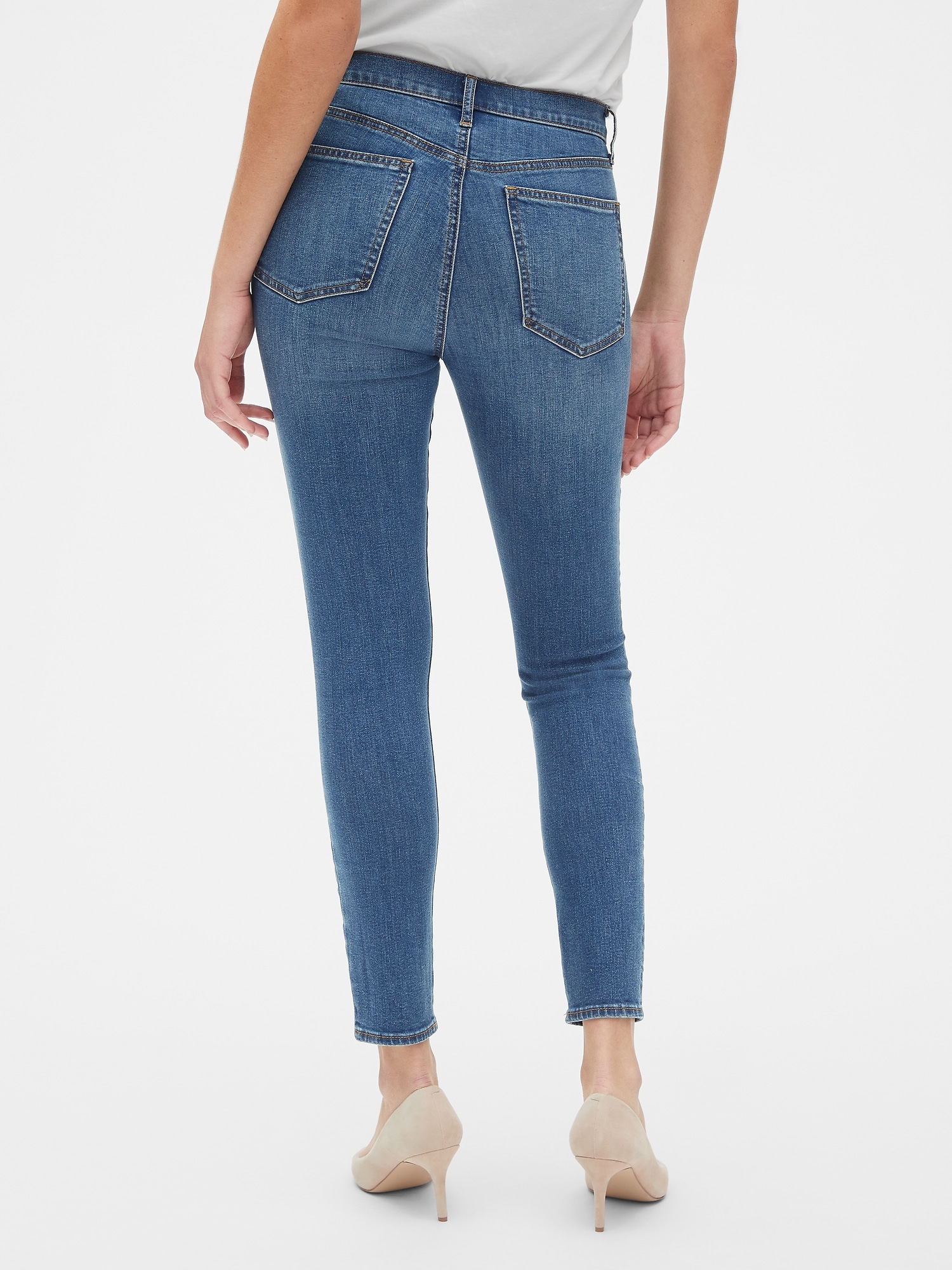 mid rise true skinny jeans gap