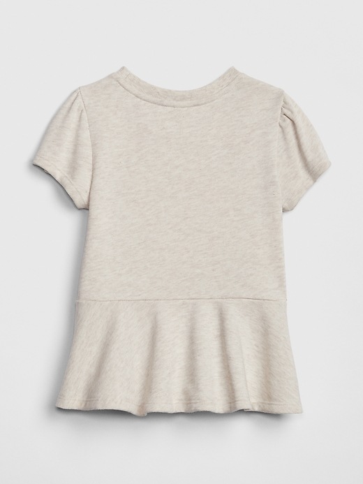 Image number 2 showing, Toddler Graphic Peplum T-Shirt