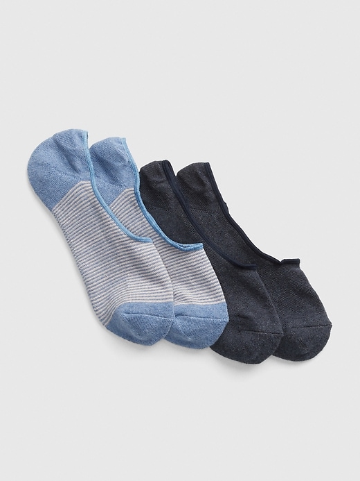 View large product image 1 of 1. Stripe No-Show Sneaker Socks (2-Pack)