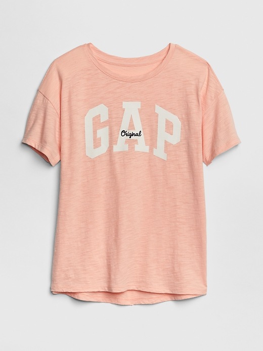 View large product image 1 of 1. Kids Gap Logo Short Sleeve Tunic T-Shirt
