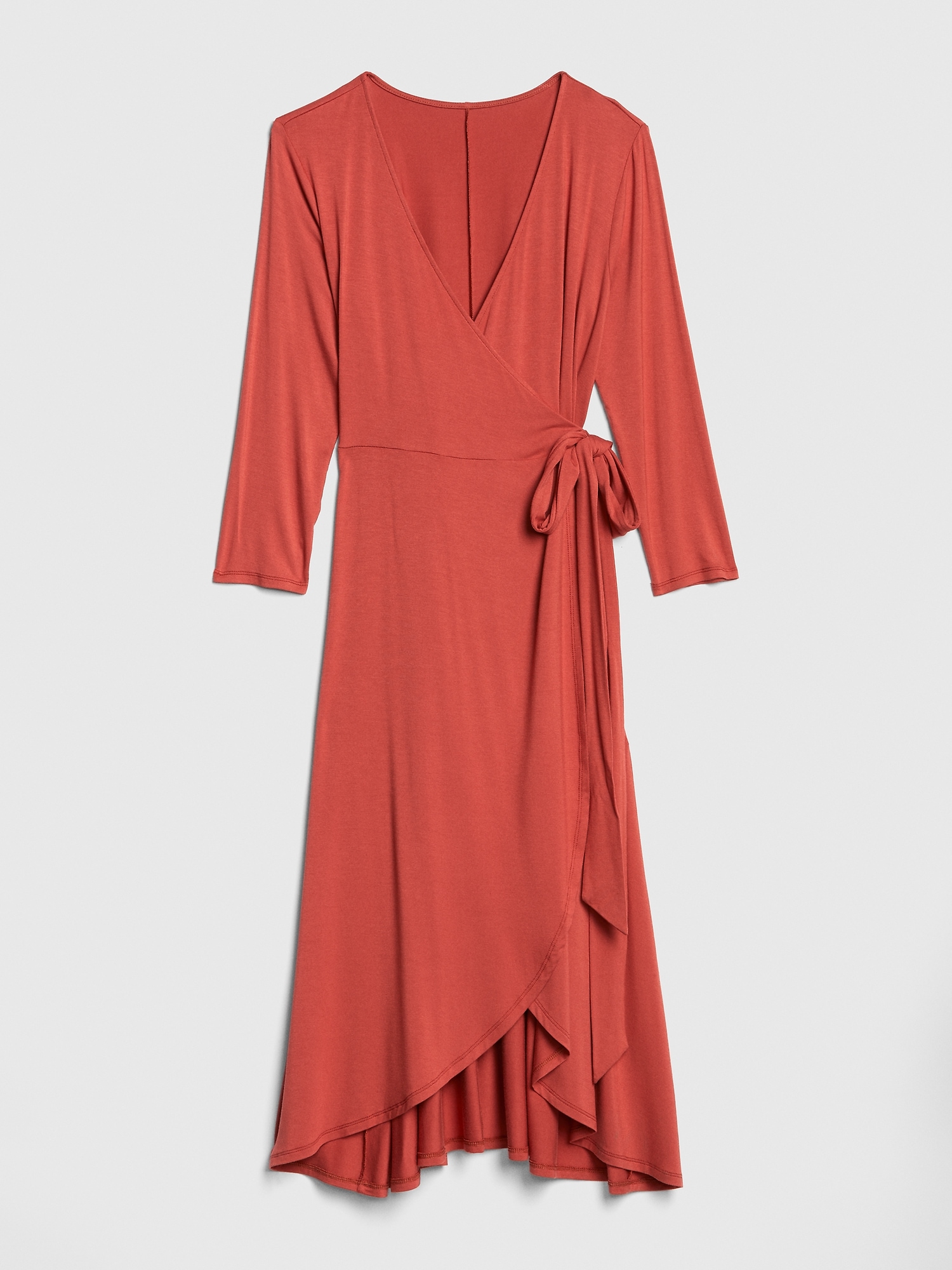 Gap red 2024 wrap dress