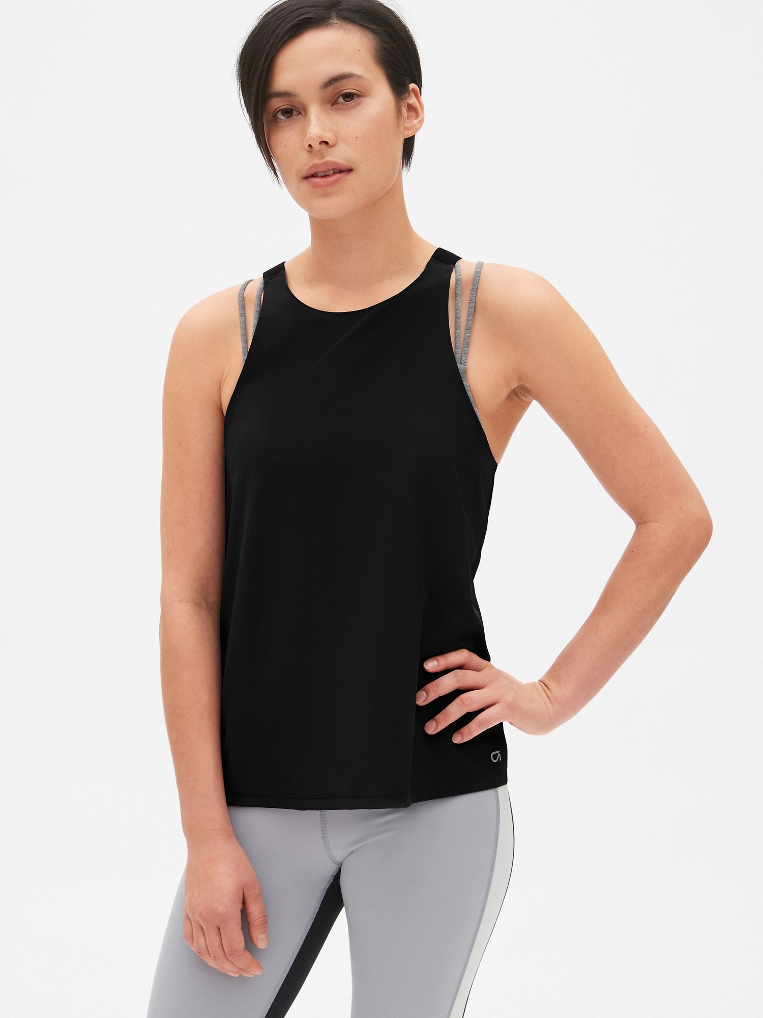 GapFit High-Neck Tank Top | Gap