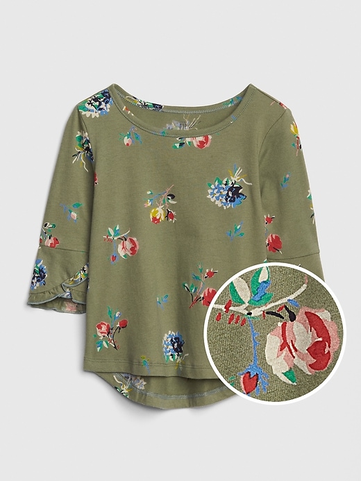 View large product image 1 of 1. Toddler Ruffle-Sleeve Top