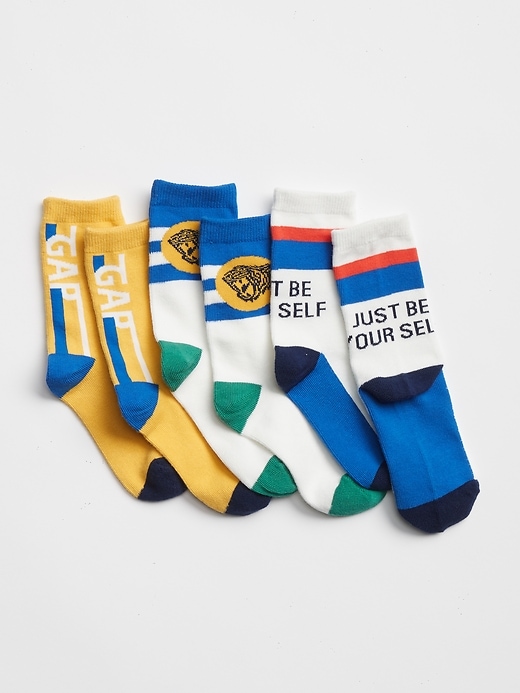 Kids Gap Logo Crew Socks (3-Pack) | Gap