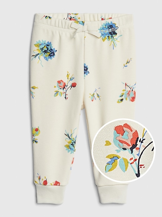 Image number 1 showing, Baby Floral Pull-On Pants