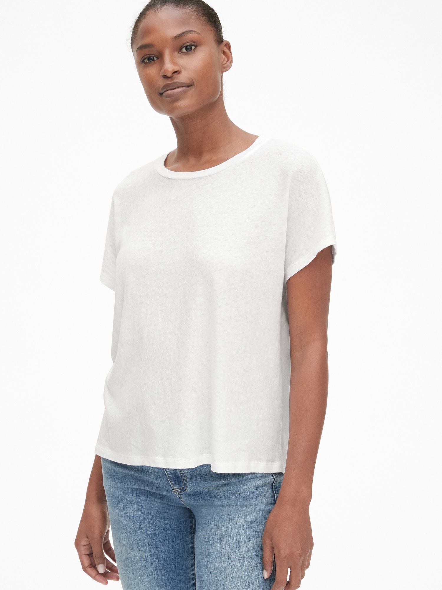 Soft Sleeve Crewneck T-Shirt | Gap