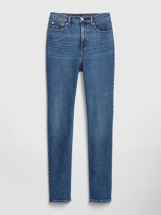 Image number 6 showing, High Rise Cigarette Ankle Jeans with Secret Smoothing Pockets