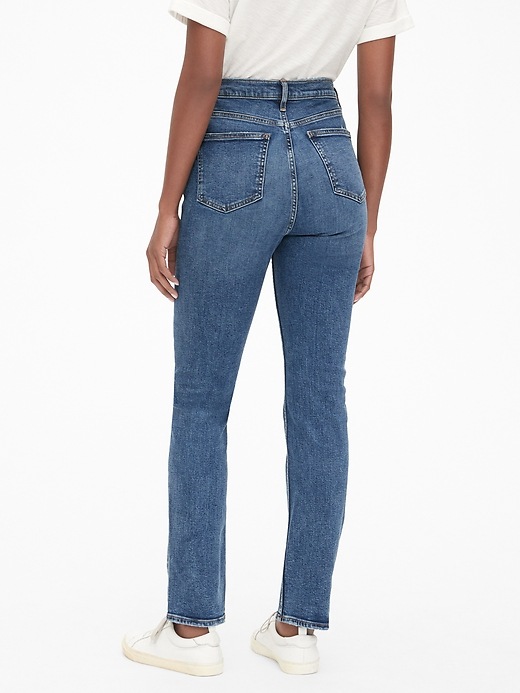 Image number 2 showing, High Rise Cigarette Ankle Jeans with Secret Smoothing Pockets