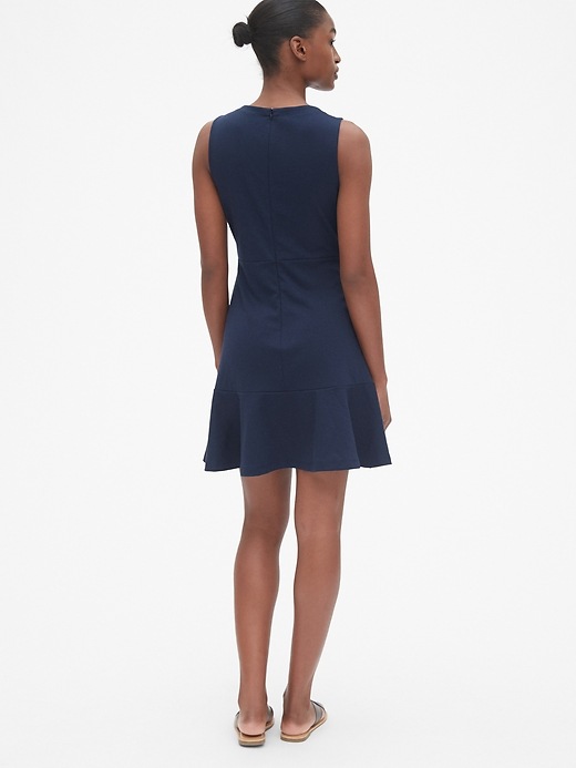 Sleeveless Fit and Flare Dress in Ponte | Gap