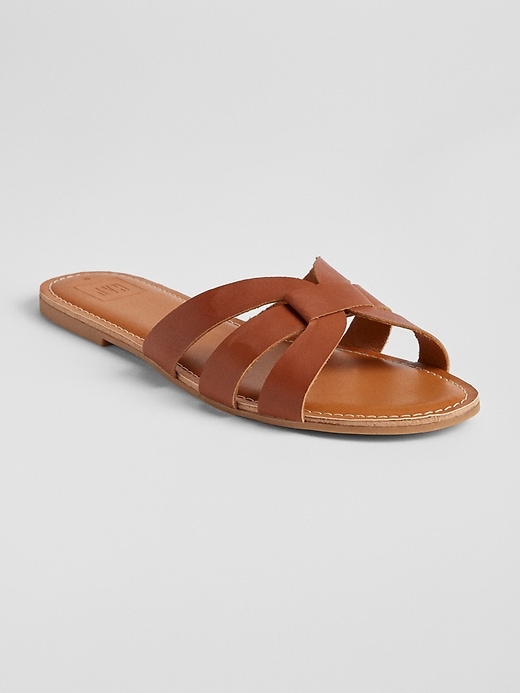 Gap leather sandals new arrivals