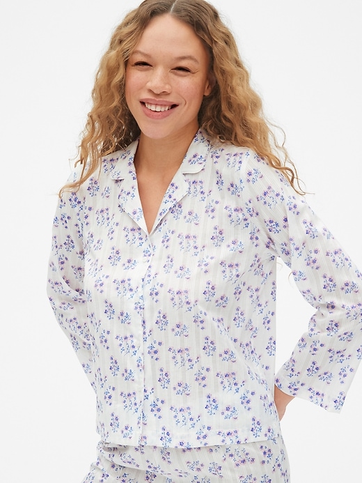 Image number 1 showing, Dreamwell Long Sleeve Floral Stripe Top