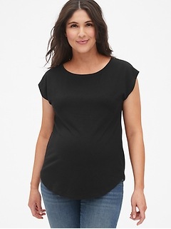 white t shirt maternity