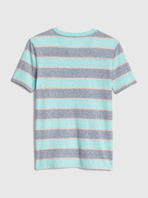 Image number 2 showing, Kids Stripe Pocket V-Neck T-Shirt