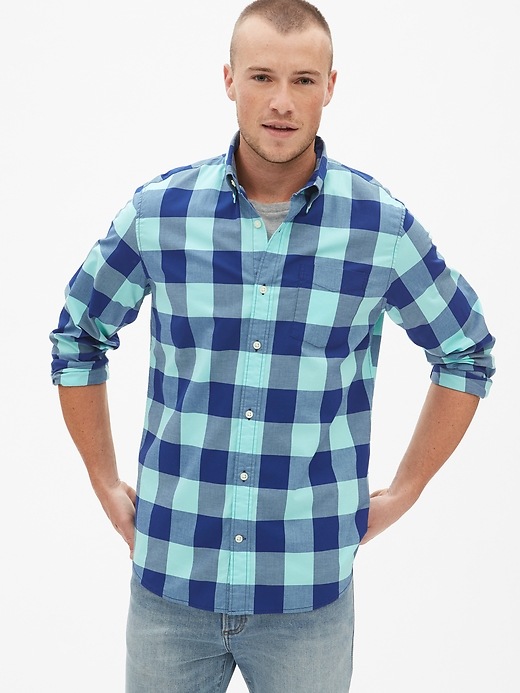 View large product image 1 of 1. Lived-In Stretch Poplin Shirt