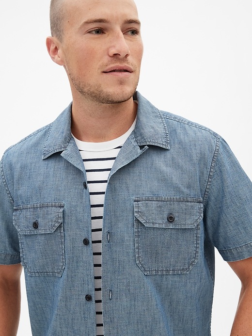 Image number 5 showing, Chambray Work Shirt