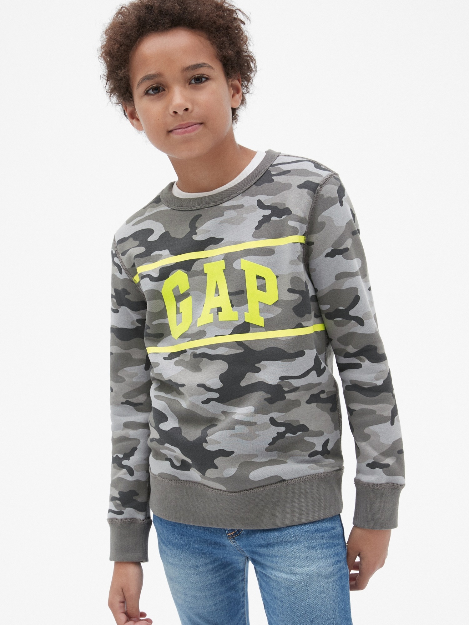 Kids Gap Logo Camo Sweatshirt