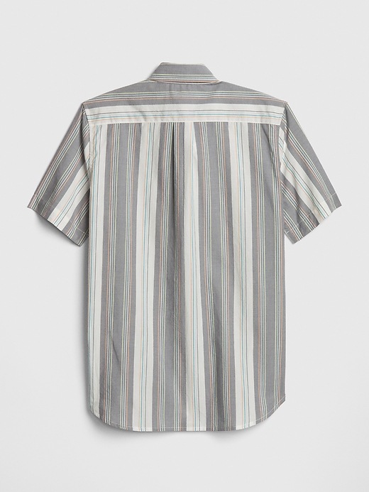 Image number 3 showing, Kids Stripe Poplin Short Sleeve Shirt