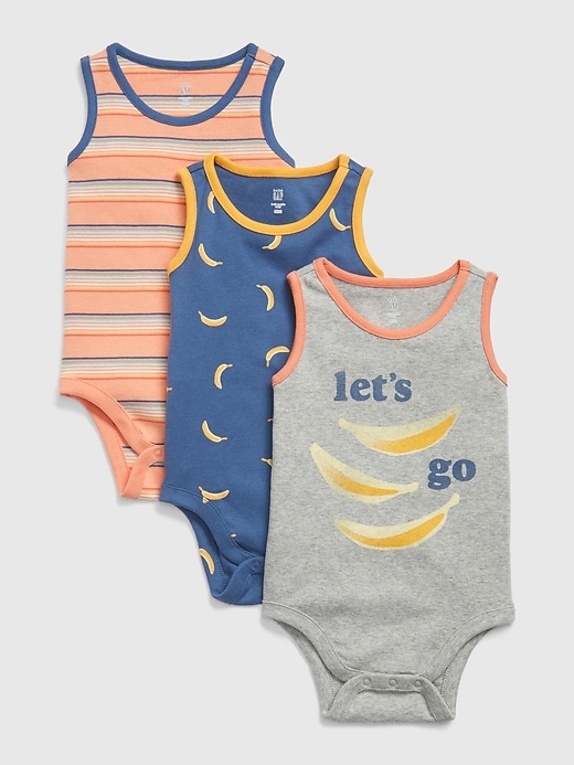 Image number 1 showing, Baby Banana Bodysuit (3-Pack)