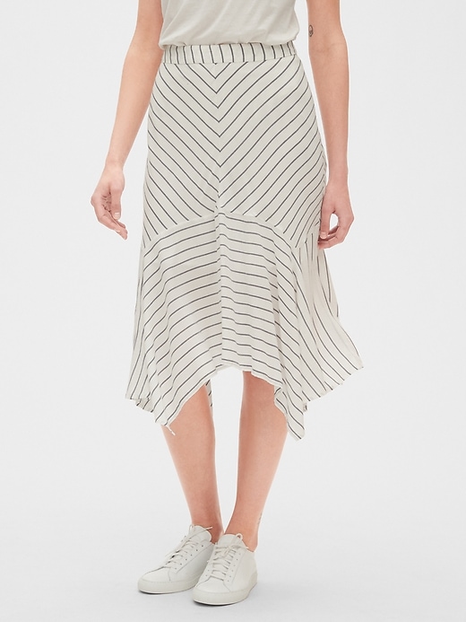 Image number 1 showing, Stripe Handkerchief Skirt