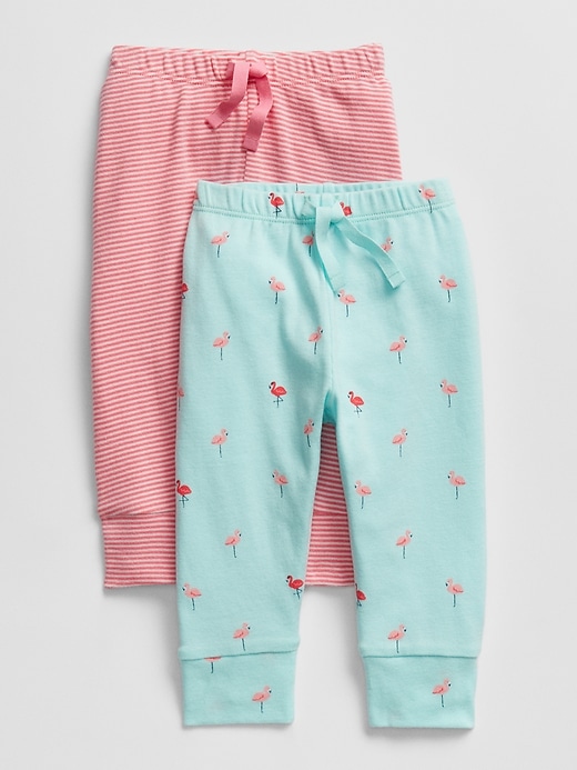 Image number 1 showing, Baby Flamingo Pull-On Pants (2-Pack)