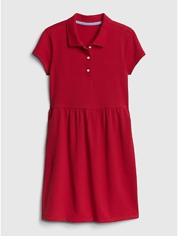 red polo dress