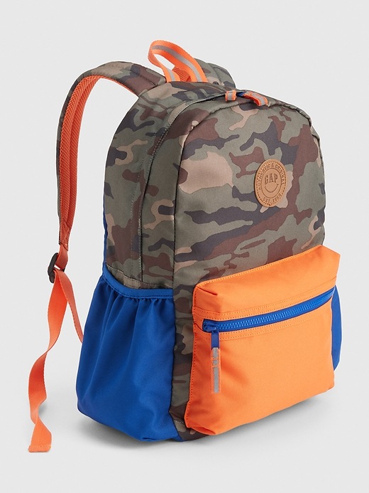 Image number 1 showing, Kids Camo Colorblock Senior Backpack