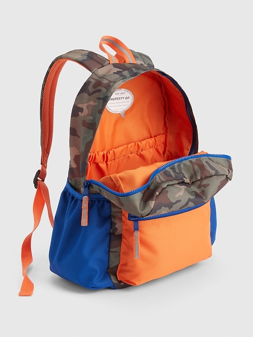 Image number 3 showing, Kids Camo Colorblock Senior Backpack