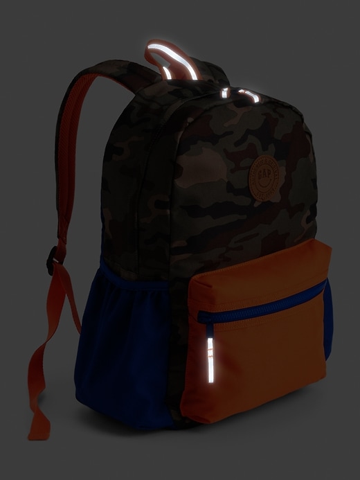 Image number 4 showing, Kids Camo Colorblock Senior Backpack