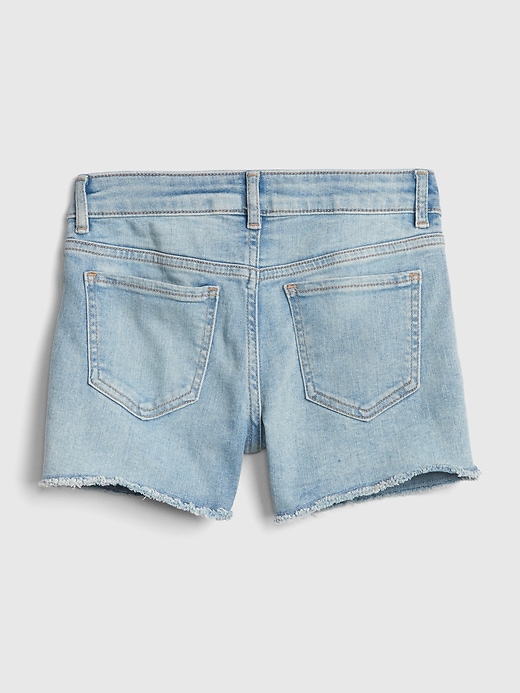 Image number 3 showing, Kids Embroidered Patch Shortie Shorts