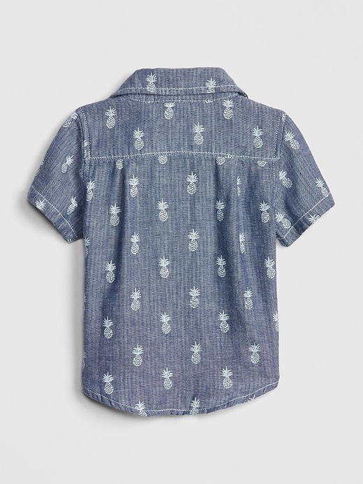 Image number 2 showing, Baby Pineapple Chambray Shirt