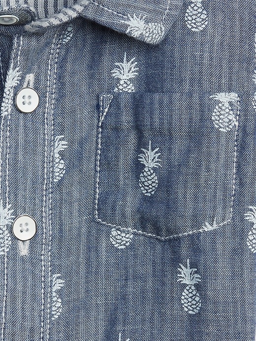 Image number 3 showing, Baby Pineapple Chambray Shirt
