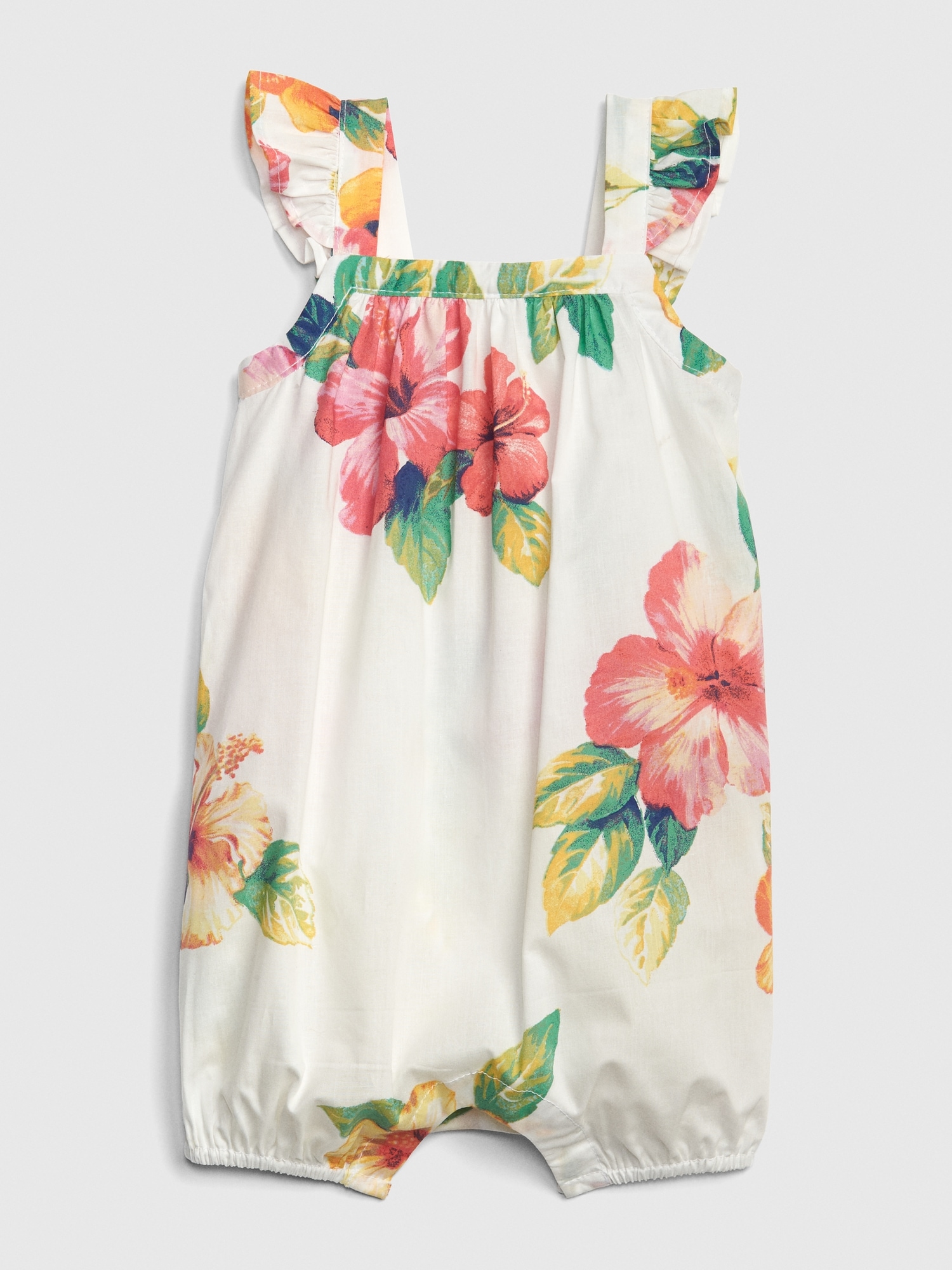 Baby Floral Flutter Shorty One-Piece | Gap