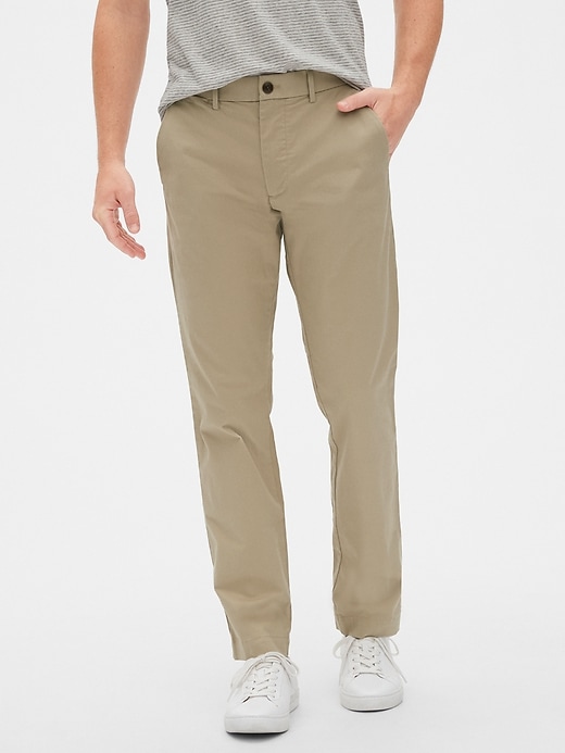 Modern Khakis in Straight Fit with 