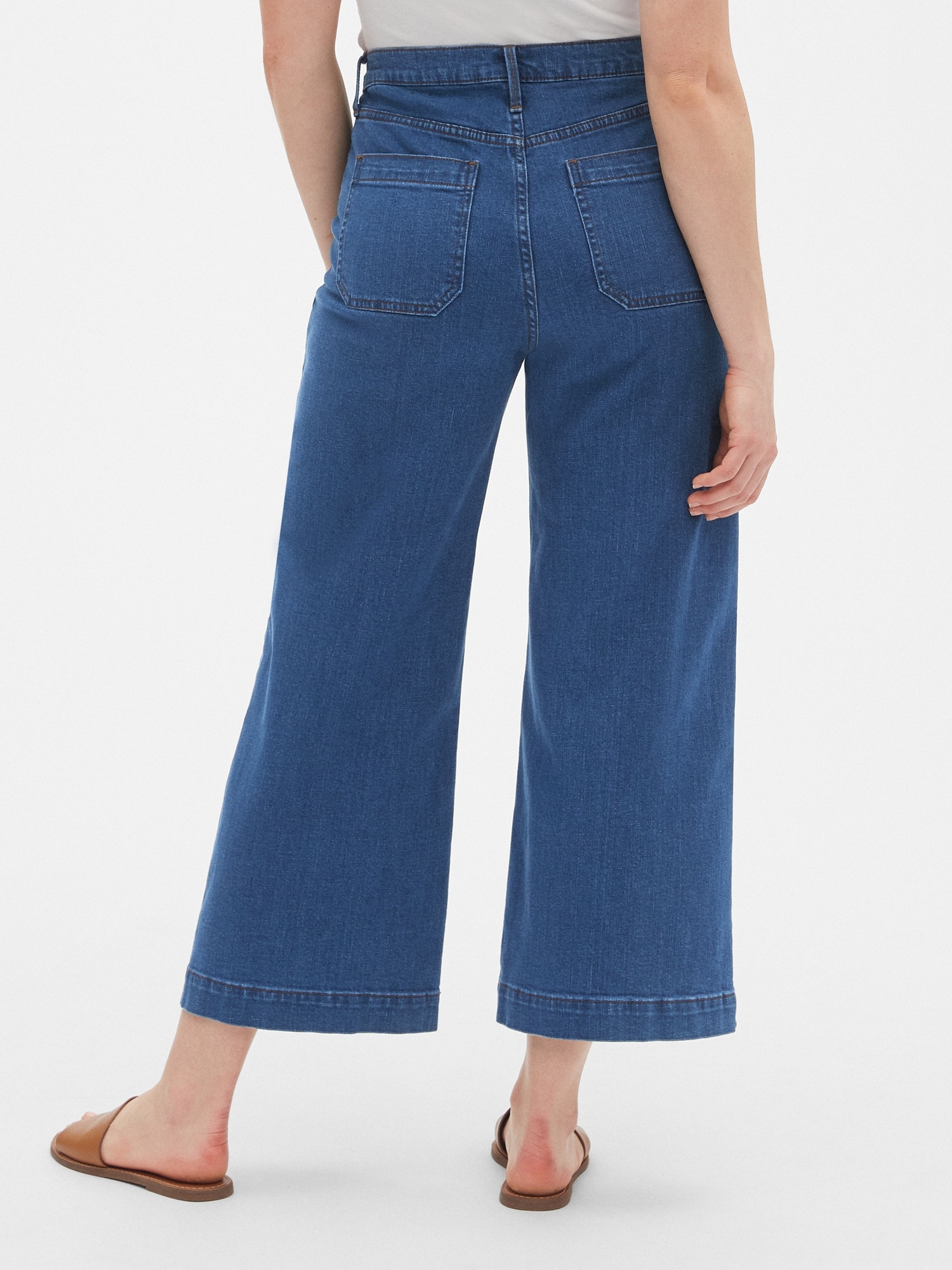 Gap high rise clearance wide leg crop jeans