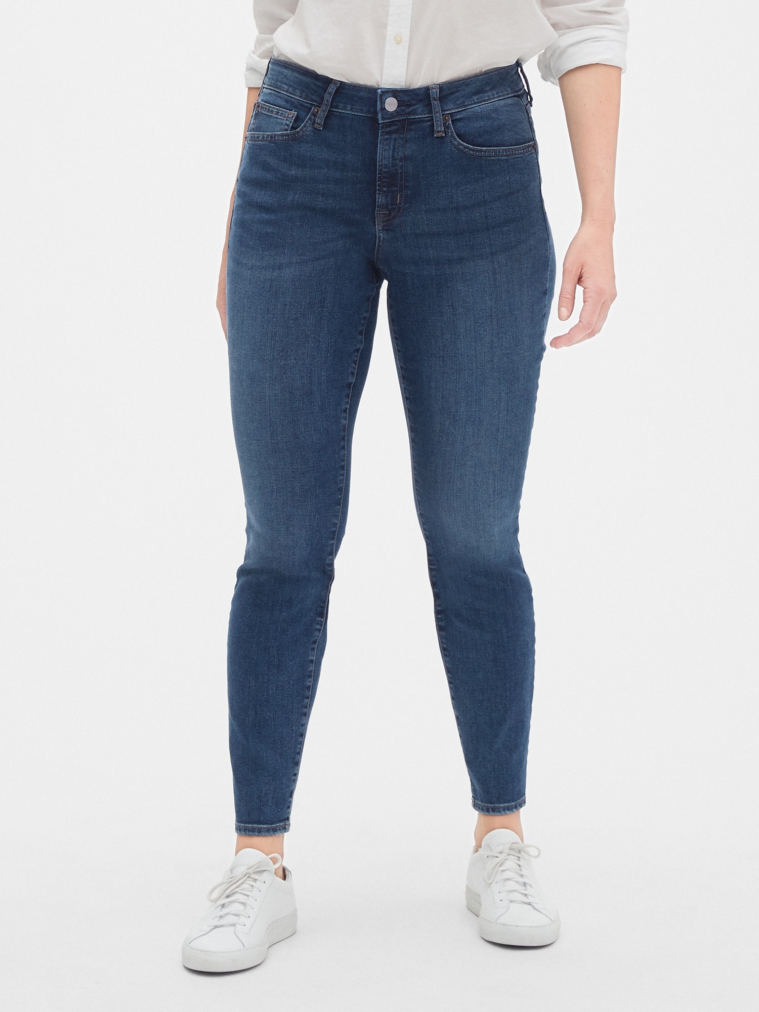 I de fleste tilfælde Atomisk motivet Mid Rise Curvy True Skinny Jeans | Gap