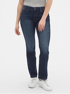 gap high waisted straight leg jeans