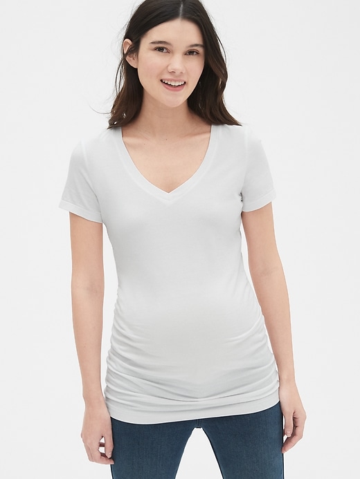 Image number 1 showing, Maternity Pure Body V-Neck T-Shirt