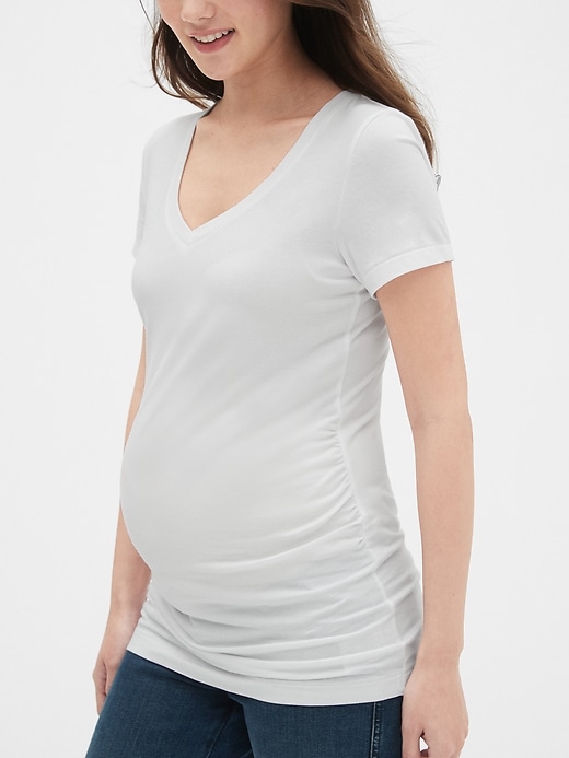 Image number 4 showing, Maternity Pure Body V-Neck T-Shirt