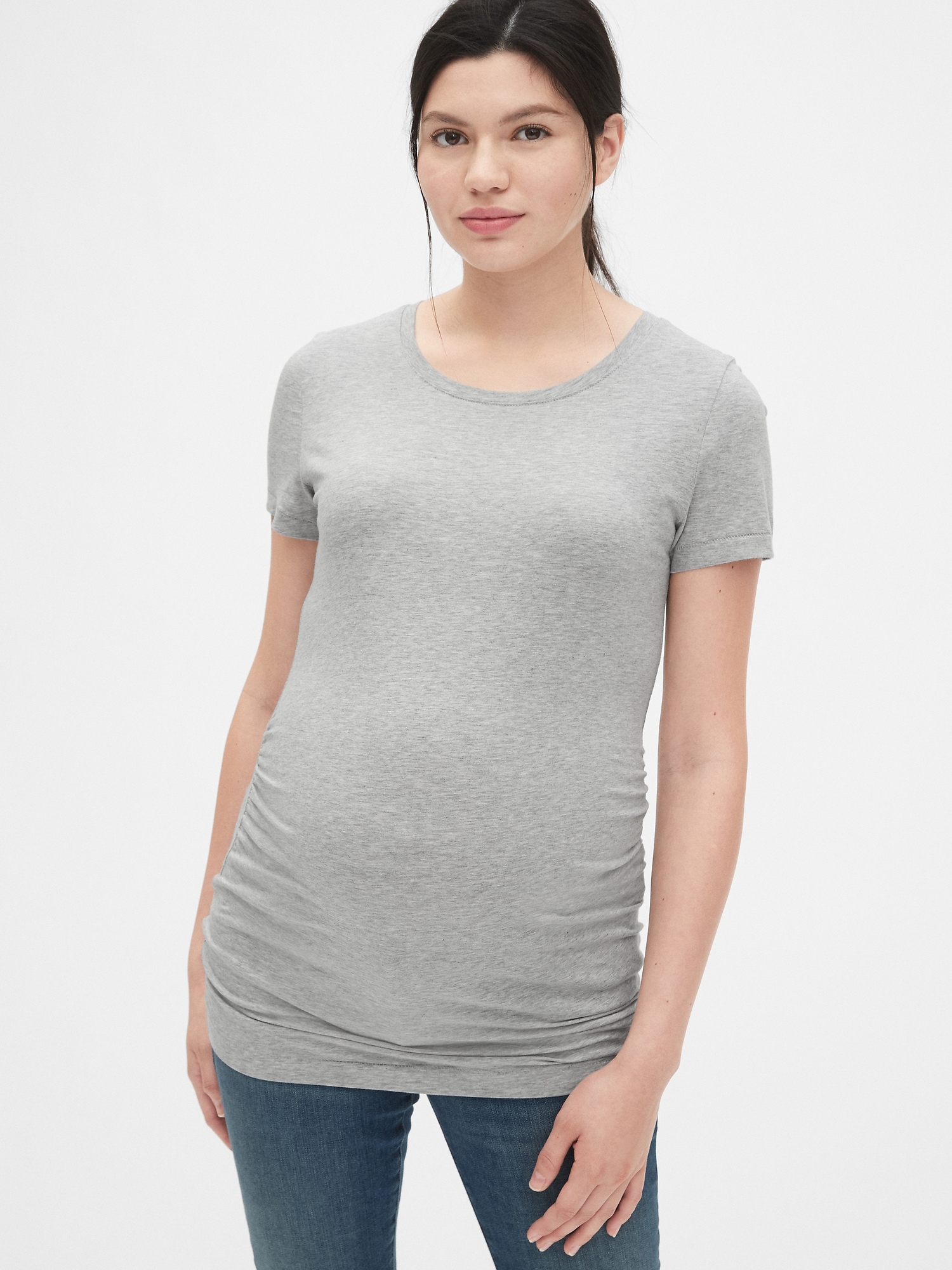 Maternity Pure Body Crewneck T-Shirt | Gap