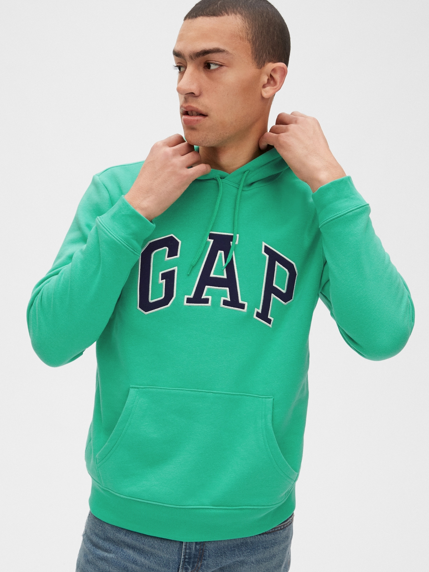 Comprar GAP Men's Logo Fleece Hoodie Hooded Sweatshirt en USA desde  República Dominicana