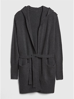 Sycamore Boucle Hooded Cardigan