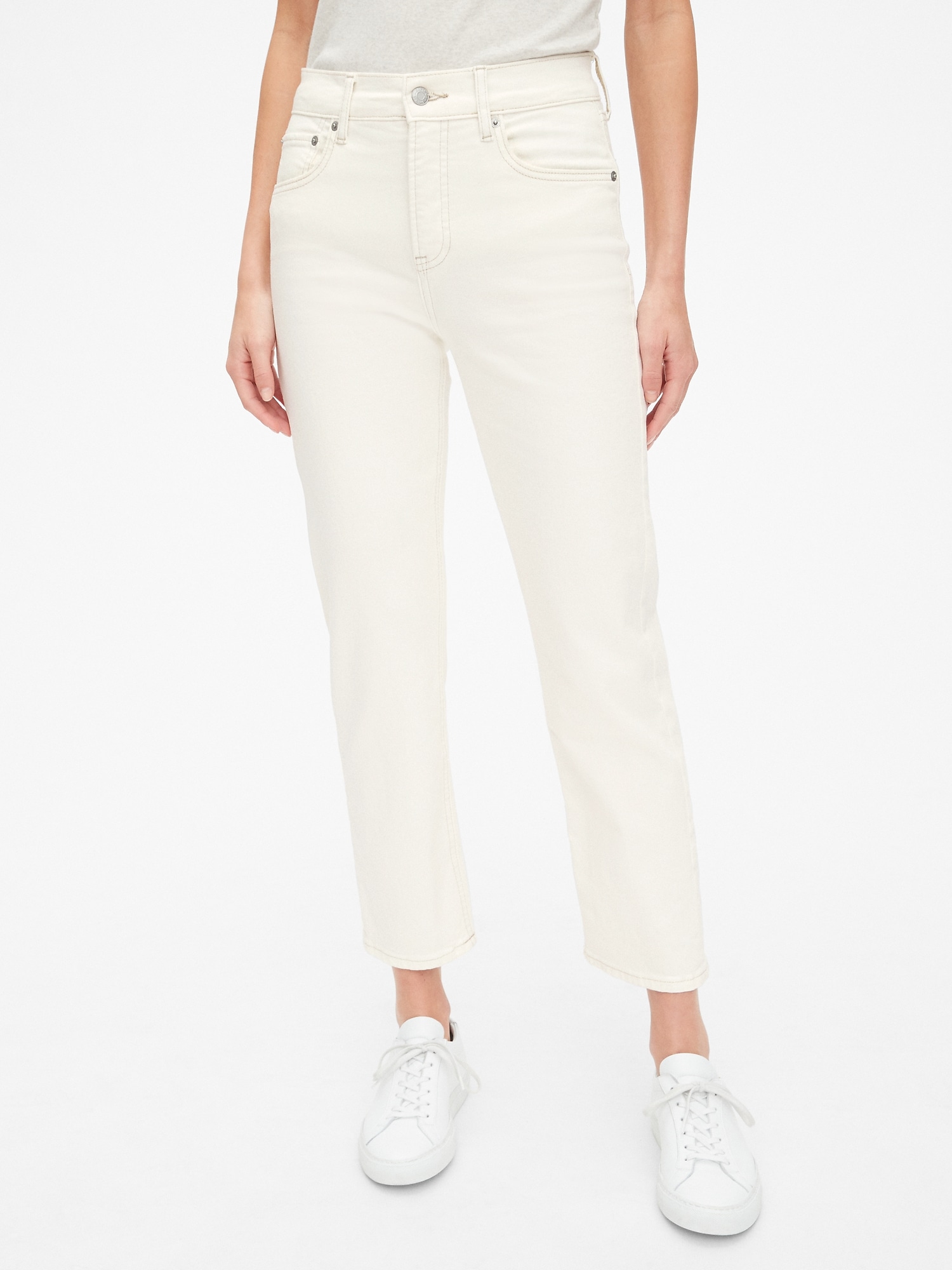 gap white jeans