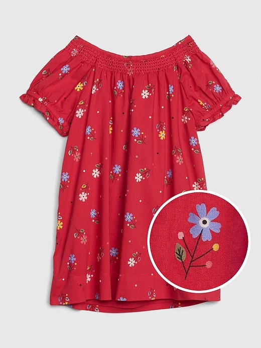 Image number 1 showing, Baby Floral Smocked Dress